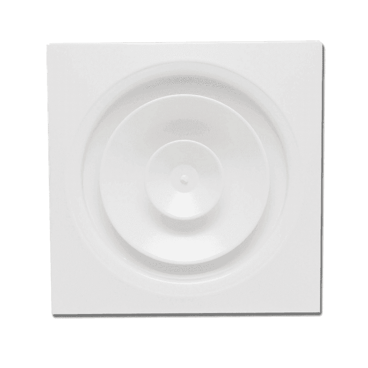 Diffuseur sur plaque avec registre